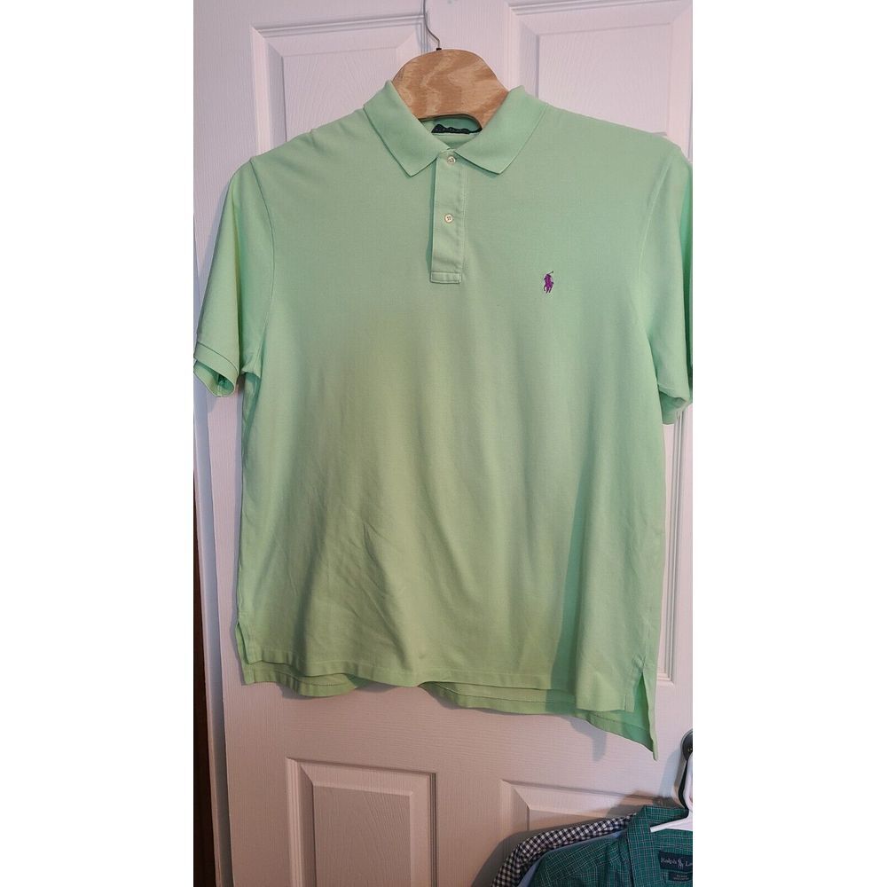 Men's Polo Ralph Lauren Size XXL Lime Green Short Sleeve Polo Shirt